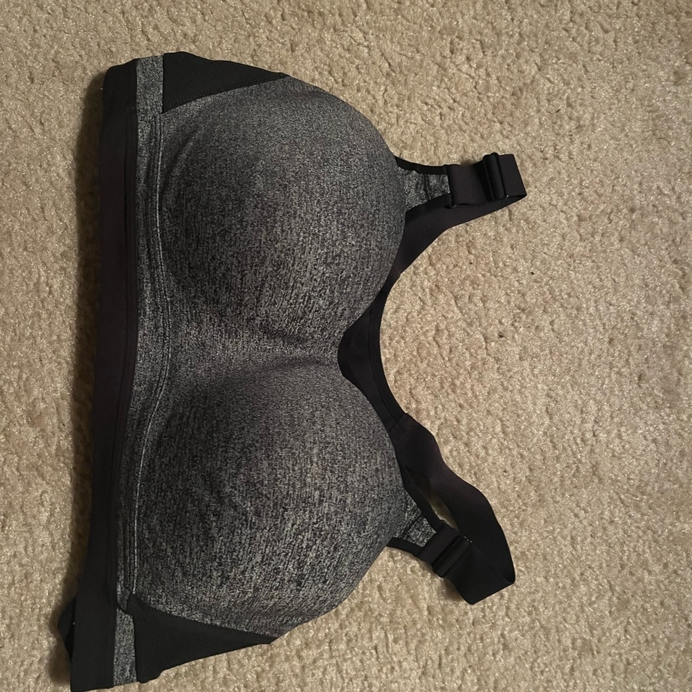Victoria's Secret Gray and Black Sports Bra